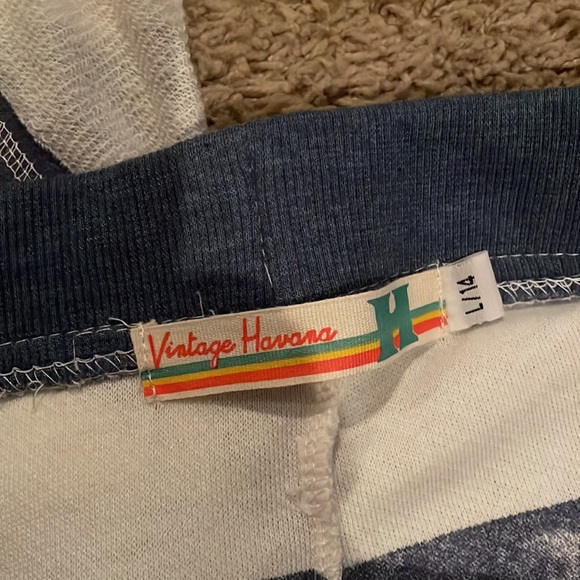 Vintage Havana Blue and White Kids Matching Set - Picture 3 of 4